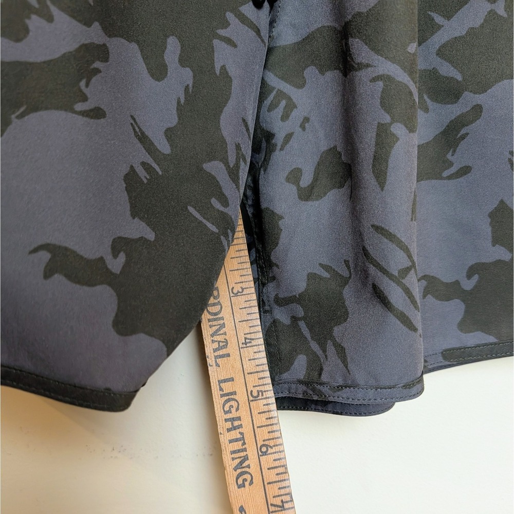 NFQ Shorts Mens Large Camo 5" Inseam Lined Grey Athletic Gym Running Training - Picture 11 of 12